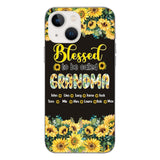 PERSONALIZED GRANDMA SUNFLOWER PHONECASE 3N 0104