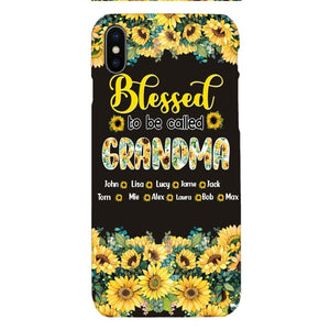 PERSONALIZED GRANDMA SUNFLOWER PHONECASE 3N 0104