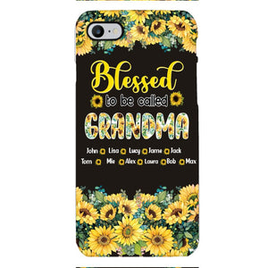 PERSONALIZED GRANDMA SUNFLOWER PHONECASE 3N 0104