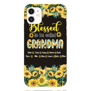 PERSONALIZED GRANDMA SUNFLOWER PHONECASE 3N 0104