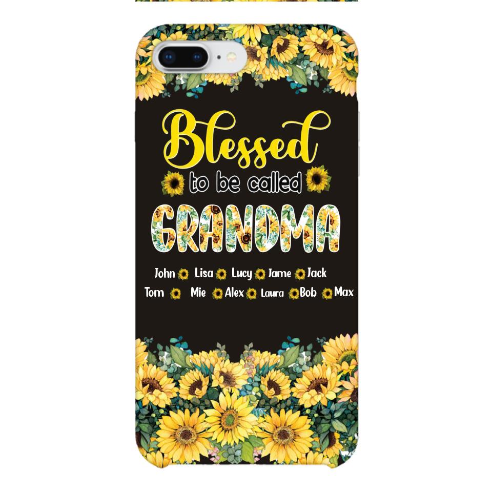 PERSONALIZED GRANDMA SUNFLOWER PHONECASE 3N 0104