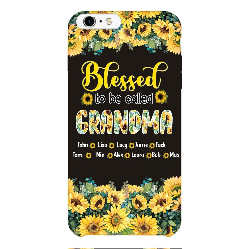 PERSONALIZED GRANDMA SUNFLOWER PHONECASE 3N 0104