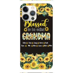 PERSONALIZED GRANDMA SUNFLOWER PHONECASE 3N 0104