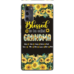 PERSONALIZED GRANDMA SUNFLOWER PHONECASE 3N 0104