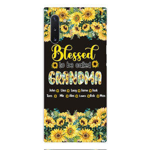 PERSONALIZED GRANDMA SUNFLOWER PHONECASE 3N 0104