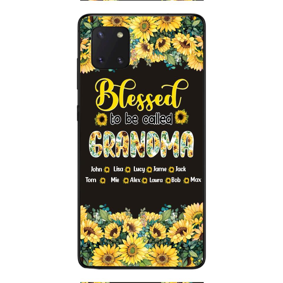 PERSONALIZED GRANDMA SUNFLOWER PHONECASE 3N 0104