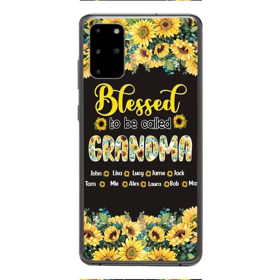 PERSONALIZED GRANDMA SUNFLOWER PHONECASE 3N 0104