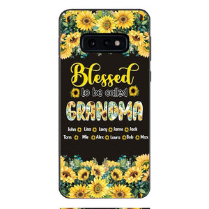 PERSONALIZED GRANDMA SUNFLOWER PHONECASE 3N 0104