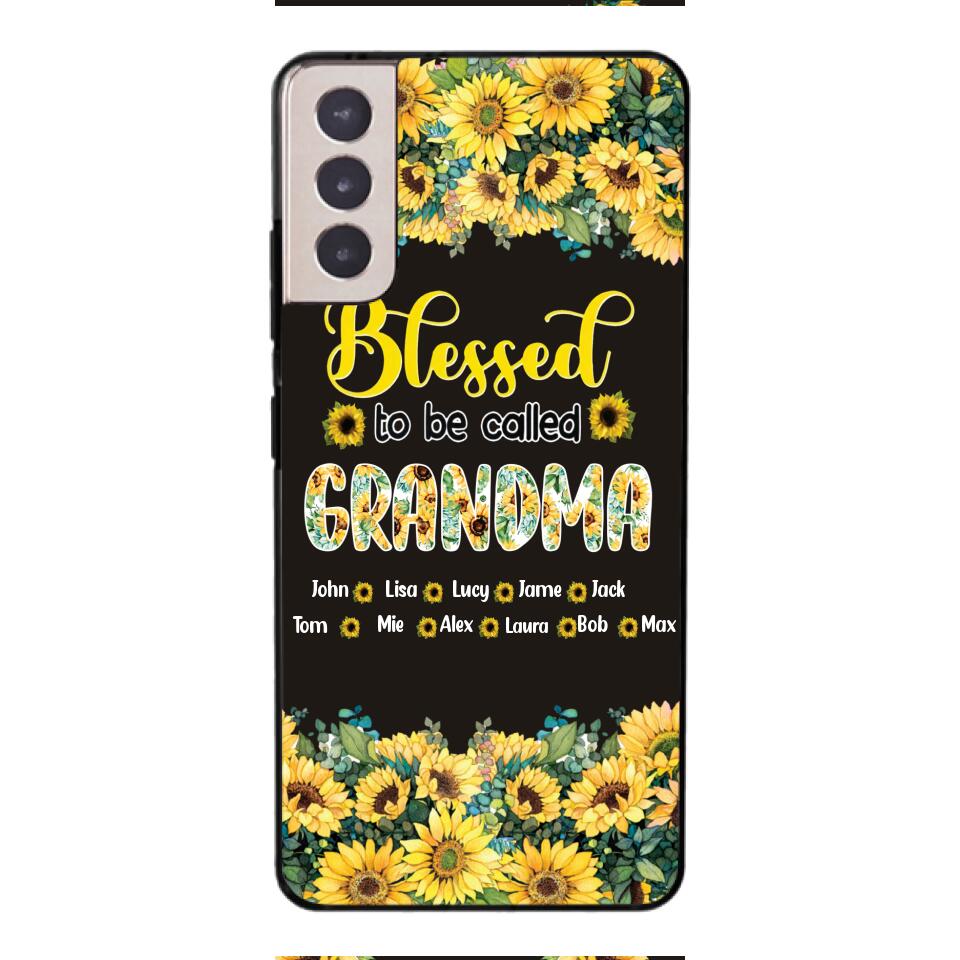 PERSONALIZED GRANDMA SUNFLOWER PHONECASE 3N 0104