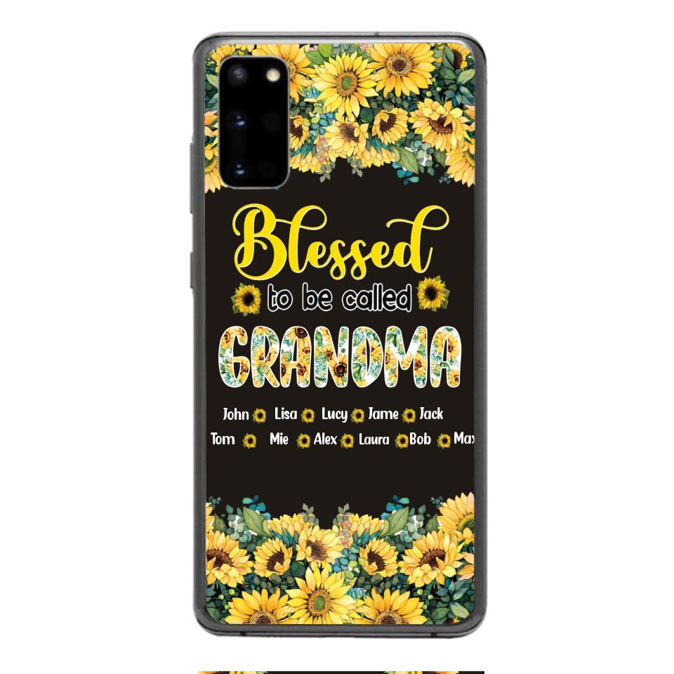 PERSONALIZED GRANDMA SUNFLOWER PHONECASE 3N 0104