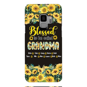 PERSONALIZED GRANDMA SUNFLOWER PHONECASE 3N 0104