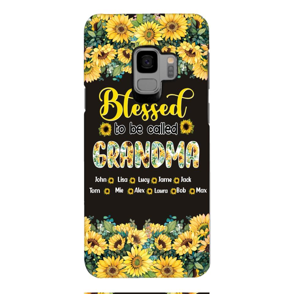 PERSONALIZED GRANDMA SUNFLOWER PHONECASE 3N 0104