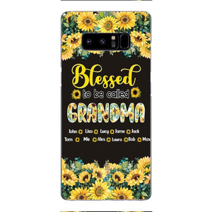 PERSONALIZED GRANDMA SUNFLOWER PHONECASE 3N 0104