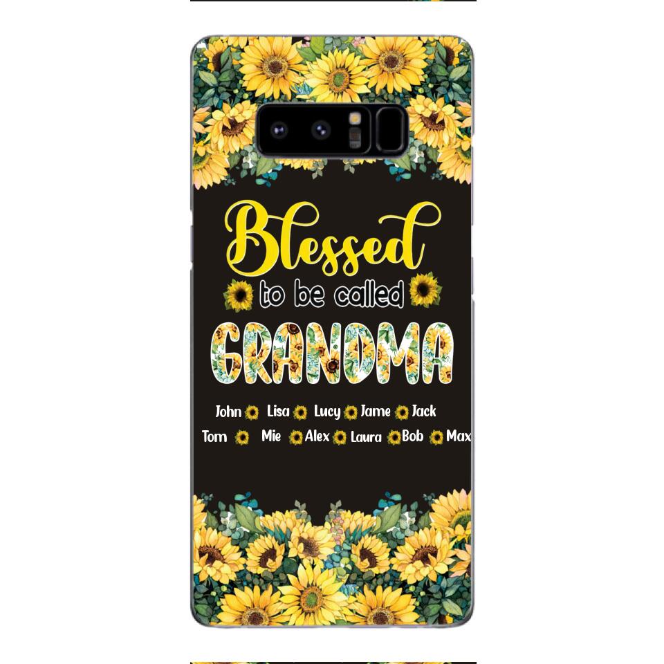 PERSONALIZED GRANDMA SUNFLOWER PHONECASE 3N 0104