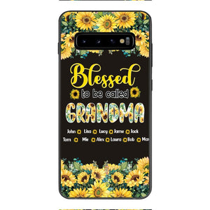 PERSONALIZED GRANDMA SUNFLOWER PHONECASE 3N 0104