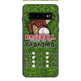 PERSONALIZED GRANDMA BASEBALL PHONECASE M3Q 0104