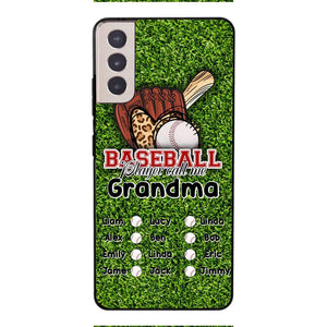 PERSONALIZED GRANDMA BASEBALL PHONECASE M3Q 0104