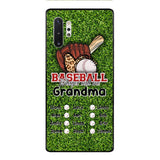 PERSONALIZED GRANDMA BASEBALL PHONECASE M3Q 0104