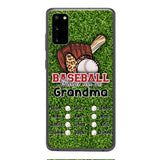 PERSONALIZED GRANDMA BASEBALL PHONECASE M3Q 0104