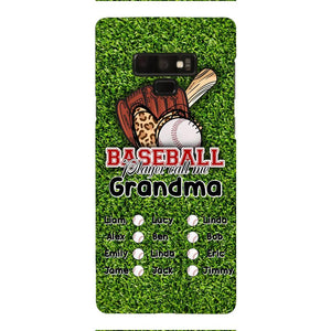 PERSONALIZED GRANDMA BASEBALL PHONECASE M3Q 0104