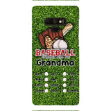 PERSONALIZED GRANDMA BASEBALL PHONECASE M3Q 0104