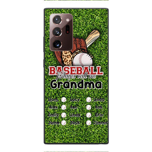 PERSONALIZED GRANDMA BASEBALL PHONECASE M3Q 0104