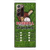 PERSONALIZED GRANDMA BASEBALL PHONECASE M3Q 0104