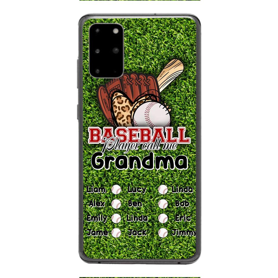 PERSONALIZED GRANDMA BASEBALL PHONECASE M3Q 0104