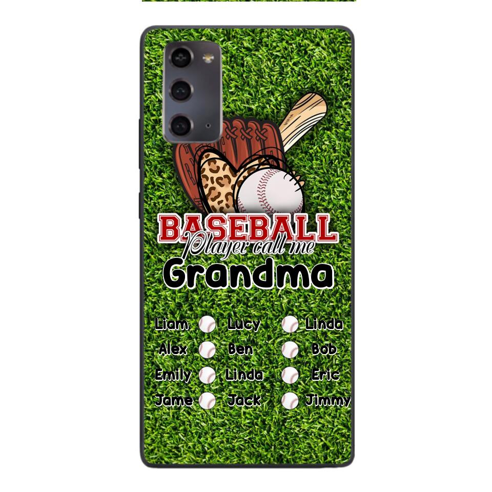 PERSONALIZED GRANDMA BASEBALL PHONECASE M3Q 0104