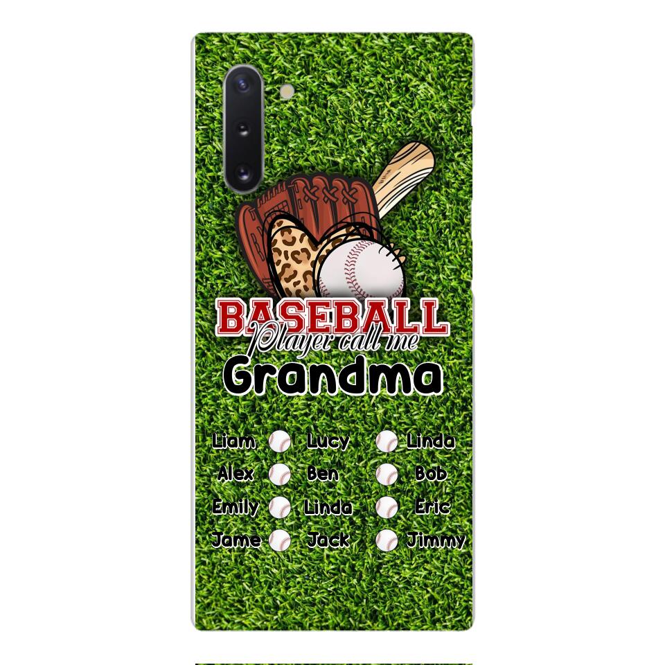 PERSONALIZED GRANDMA BASEBALL PHONECASE M3Q 0104