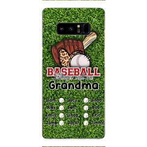 PERSONALIZED GRANDMA BASEBALL PHONECASE M3Q 0104