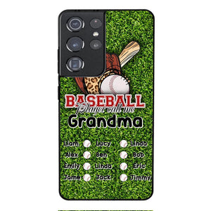 PERSONALIZED GRANDMA BASEBALL PHONECASE M3Q 0104