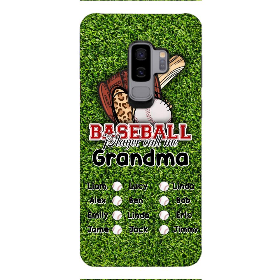 PERSONALIZED GRANDMA BASEBALL PHONECASE M3Q 0104