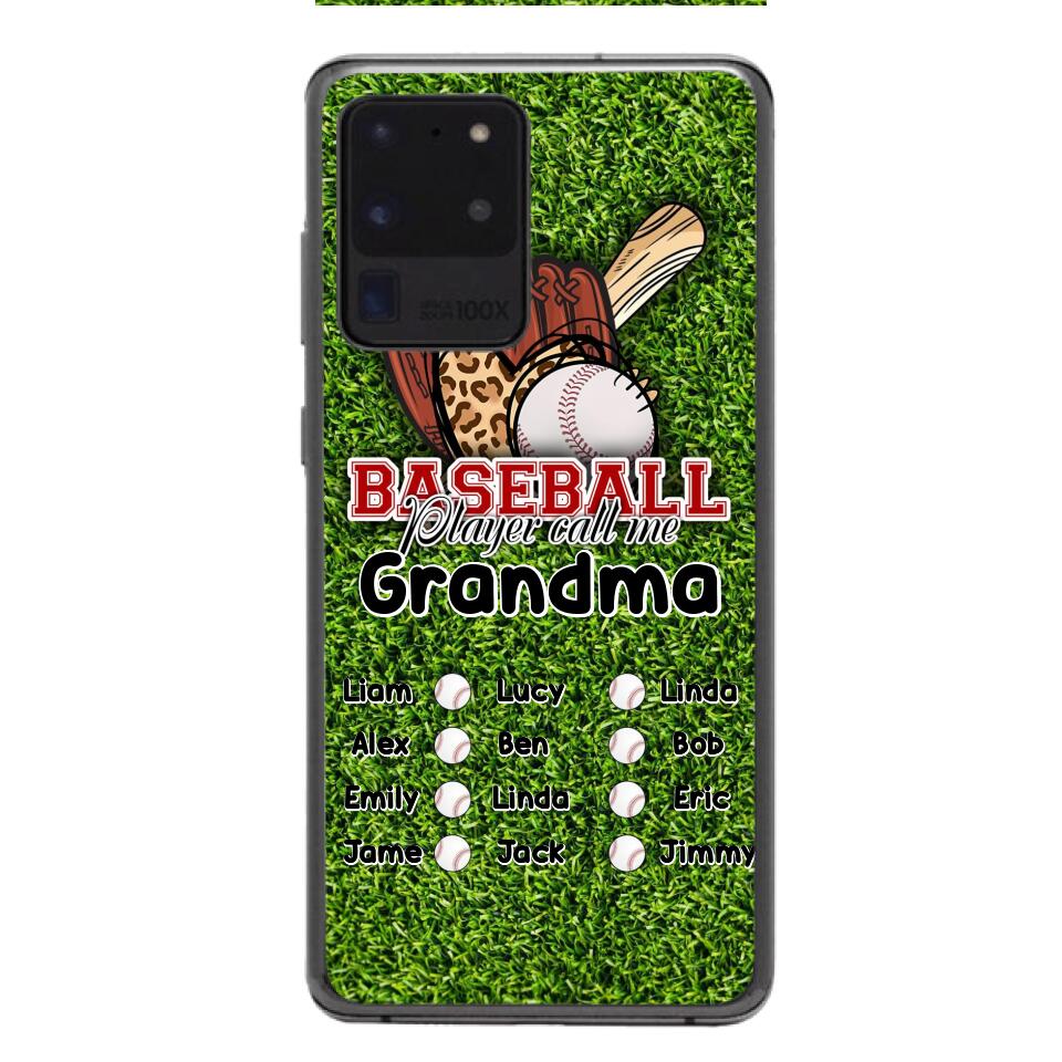 PERSONALIZED GRANDMA BASEBALL PHONECASE M3Q 0104