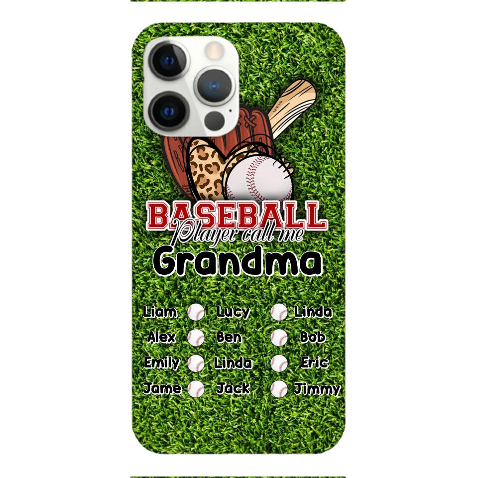 PERSONALIZED GRANDMA BASEBALL PHONECASE M3Q 0104