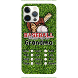 PERSONALIZED GRANDMA BASEBALL PHONECASE M3Q 0104