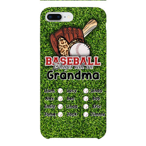 PERSONALIZED GRANDMA BASEBALL PHONECASE M3Q 0104