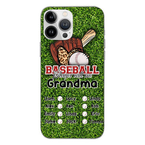 PERSONALIZED GRANDMA BASEBALL PHONECASE M3Q 0104