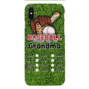 PERSONALIZED GRANDMA BASEBALL PHONECASE M3Q 0104