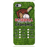 PERSONALIZED GRANDMA BASEBALL PHONECASE M3Q 0104