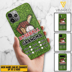 PERSONALIZED GRANDMA BASEBALL PHONECASE M3Q 0104