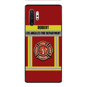 Personalized U.S Firefighter Phone Case Printed 22APR-LN01