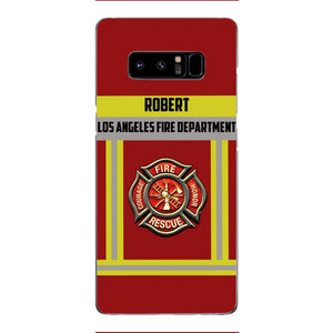 Personalized U.S Firefighter Phone Case Printed 22APR-LN01