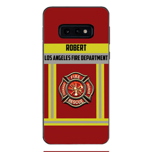 Personalized U.S Firefighter Phone Case Printed 22APR-LN01