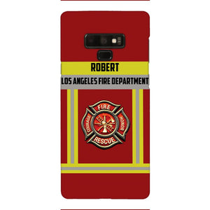 Personalized U.S Firefighter Phone Case Printed 22APR-LN01