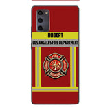 Personalized U.S Firefighter Phone Case Printed 22APR-LN01