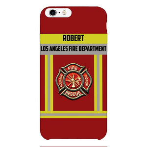 Personalized U.S Firefighter Phone Case Printed 22APR-LN01