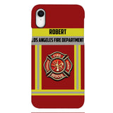 Personalized U.S Firefighter Phone Case Printed 22APR-LN01