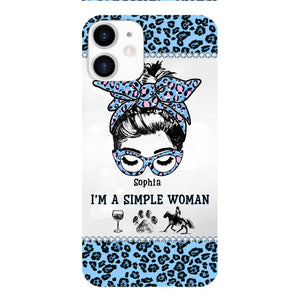 Personalized Simple Woman Love Horse Phone Case Printed 22APR-DT01