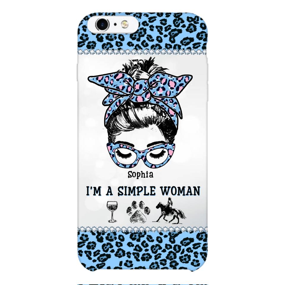 Personalized Simple Woman Love Horse Phone Case Printed 22APR-DT01